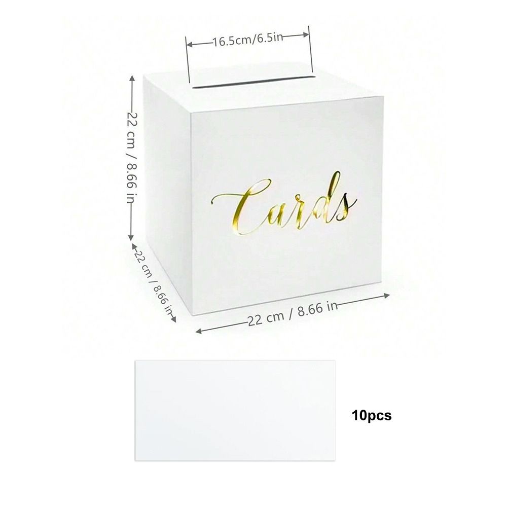 Wedding Card Box - Pudełka na karty weselne, białe, czarne,