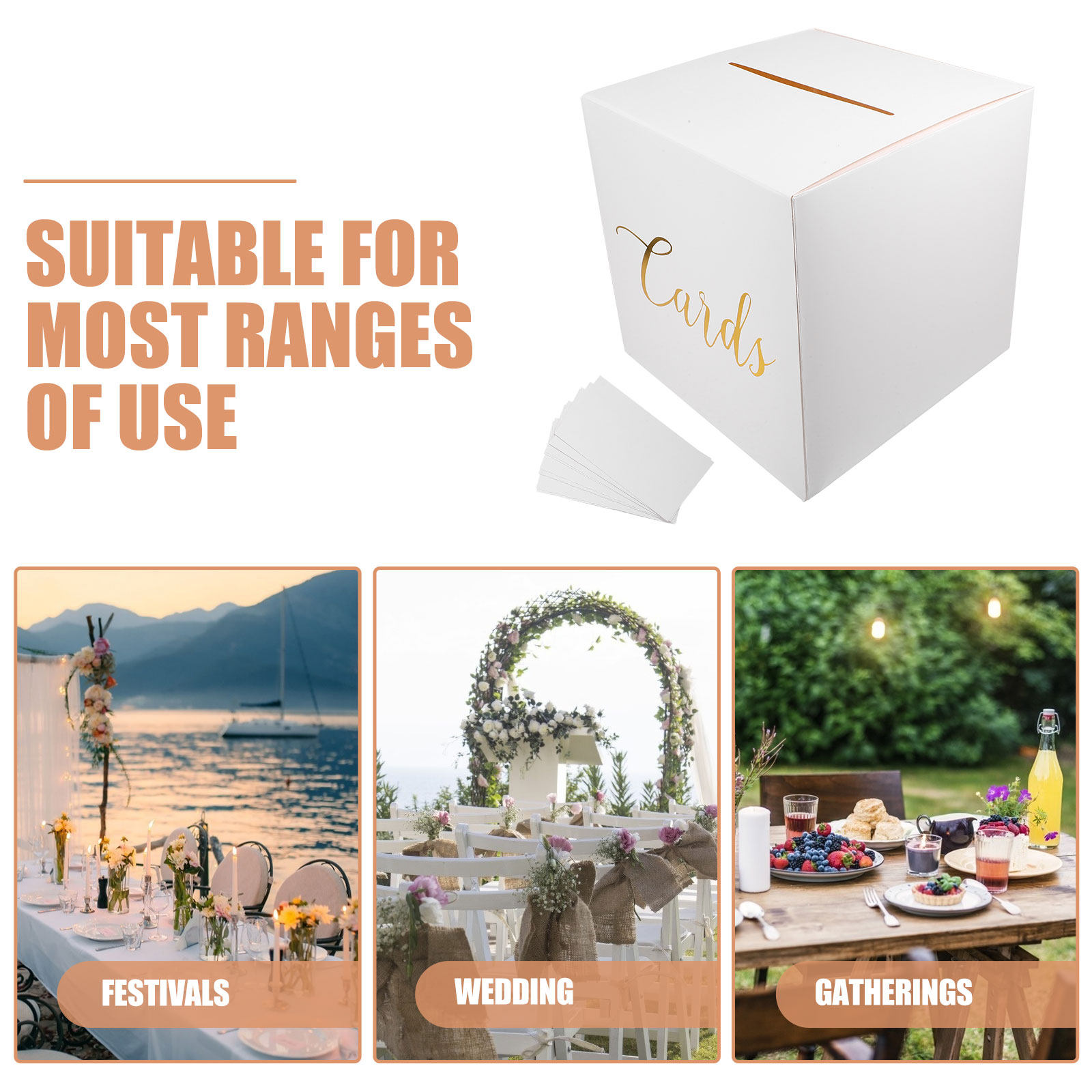 1 zestaw: pudełko na kartki śl – Wedding Card Box recenzja i cena