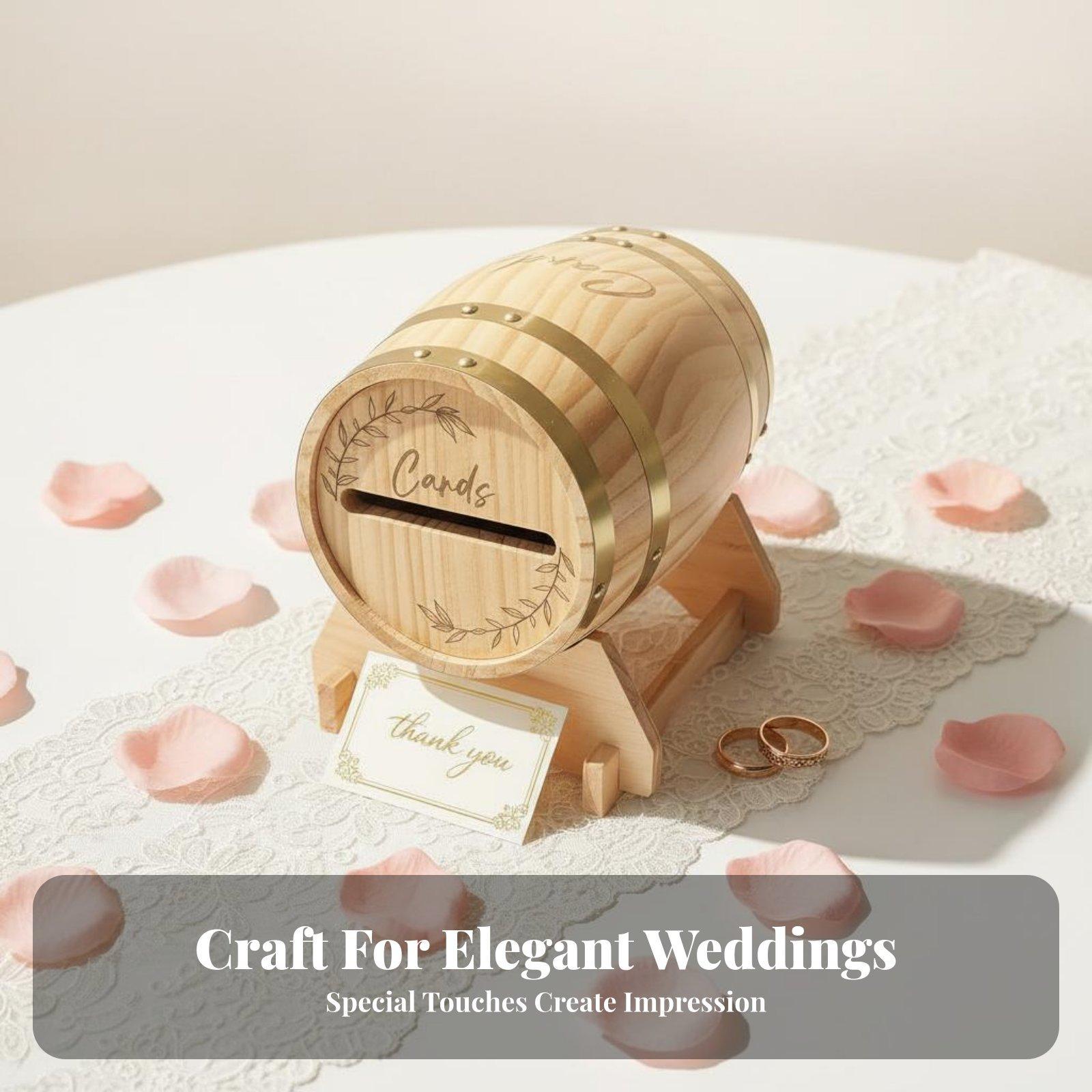 Duża drewniana skrzynka na kar – Wedding Card Box recenzja i cena