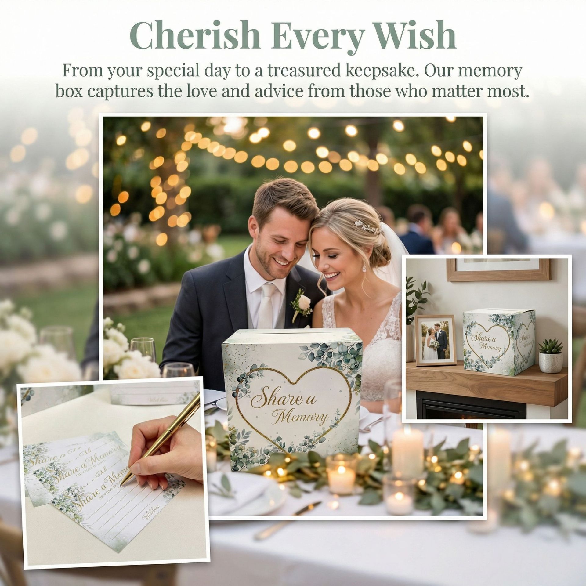 Biała kwiatowa skrzynka na kar – Wedding Card Box recenzja i cena