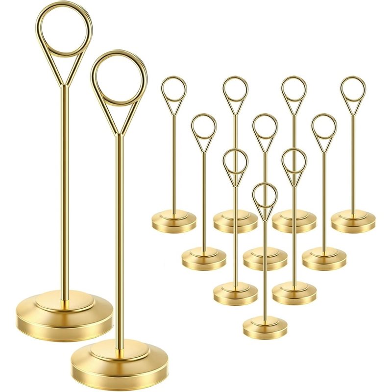 LLCS-12 szt. Złote uchwyty na  – Table Number Gold recenzja i cena