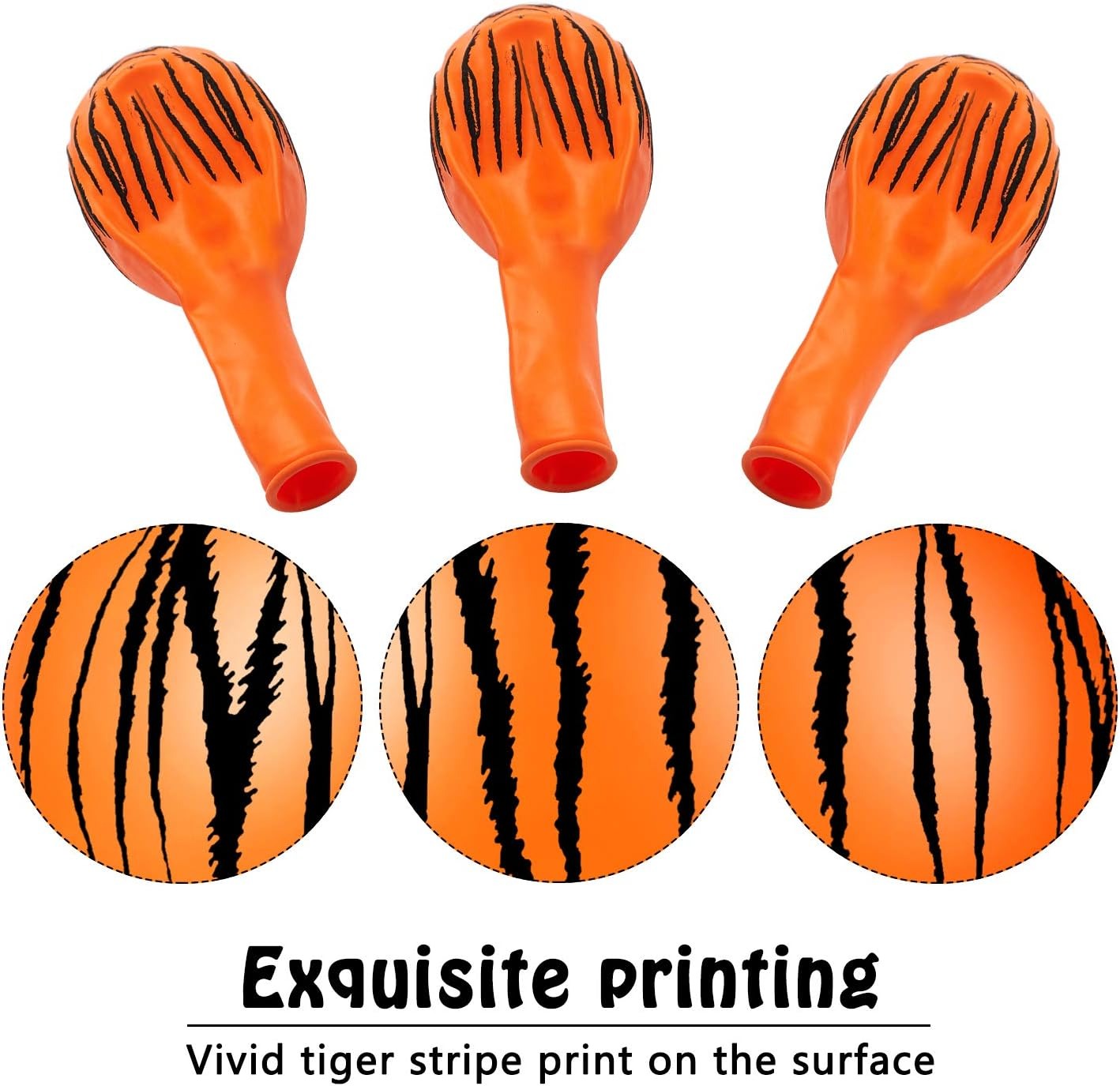 20/40Pcs Tiger Balloons Tiger  – Wedding Zoo recenzja i cena