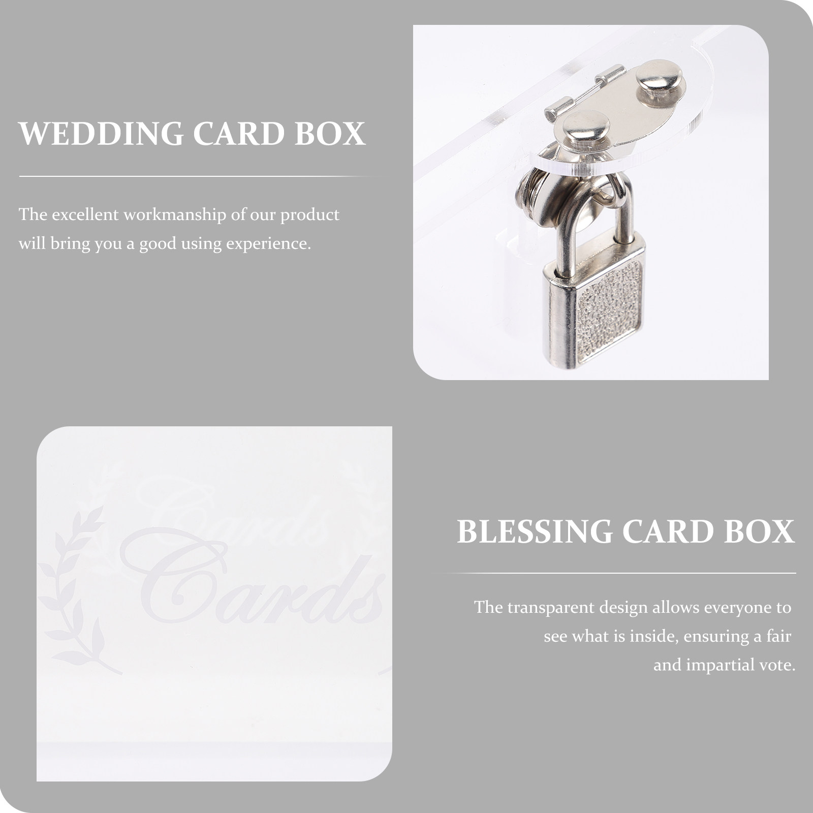 Akrylowe, przezroczyste pudełk – Wedding Card Box recenzja i cena